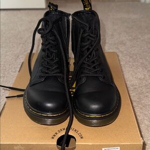 Dr. Martens Black Lace-Up Boots.